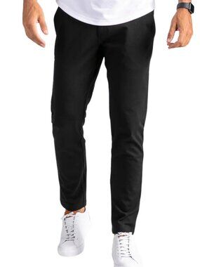 BYLT Mens Large All Occasion Slim Fit Everyday 2.0 Black Pant